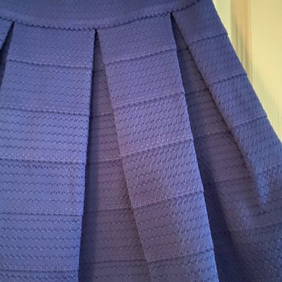 Express Structured Blue Skirt - Picture 2 of 2